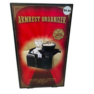 Armrest Organizer - Store Remotes Snacks & More Man Cave Essential 6 Compartment